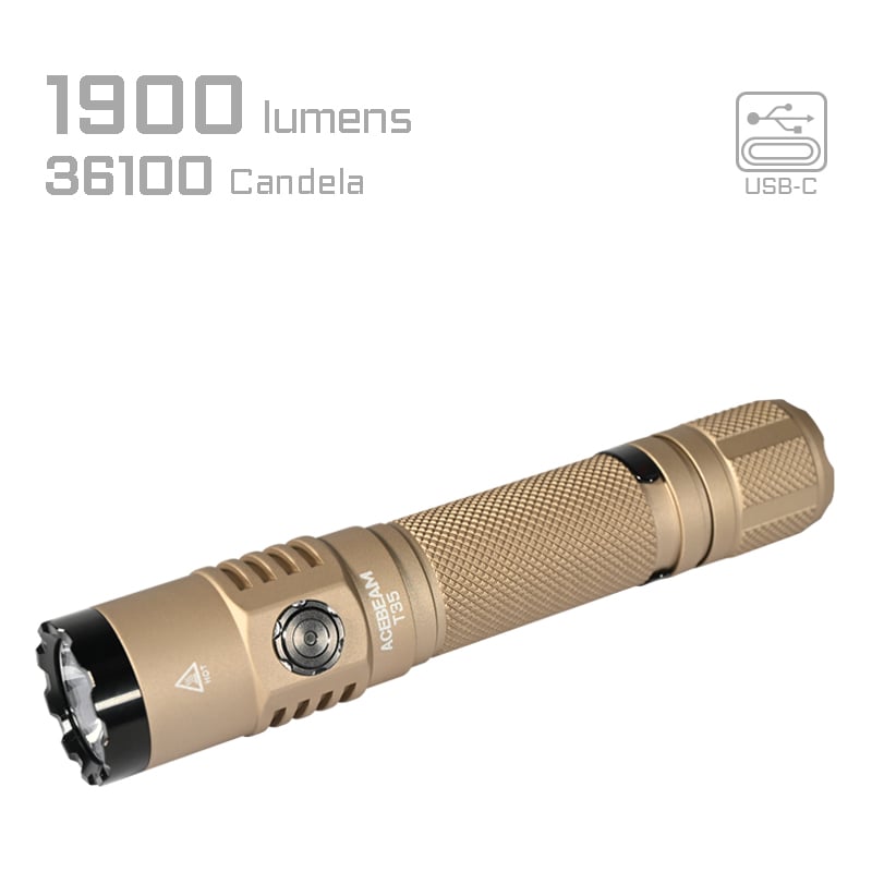 ACEBEAM T35 1900lm, 2-värivaihtoehtoa