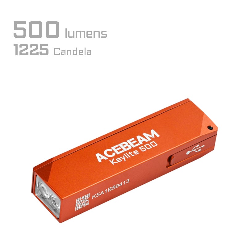 ACEBEAM Keylite 500 avaimenperävalo, 5-värivaihtoehtoa