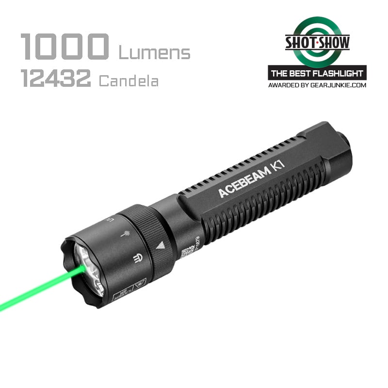 ACEBEAM K1 + Laser ja UV-valo