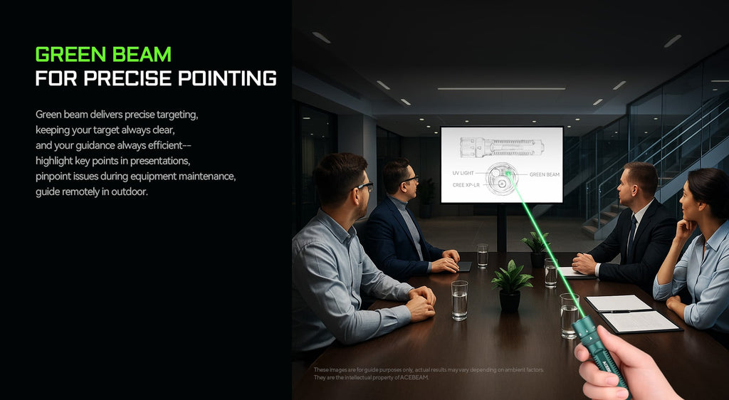 ACEBEAM K1 + Laser ja UV-valo