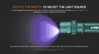 ACEBEAM K1 + Laser ja UV-valo