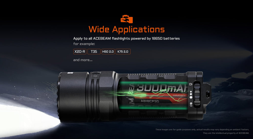 ACEBEAM 18650 3000mAh akku