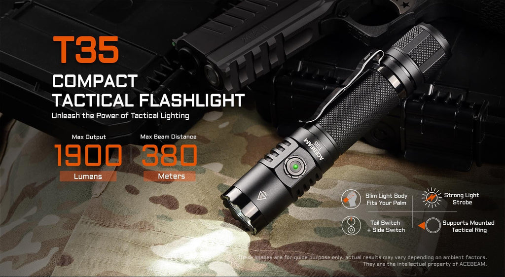 ACEBEAM T35 1900lm, 2-värivaihtoehtoa