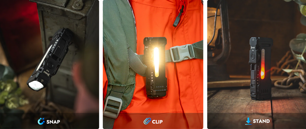 Wuben X4 - Compact Multifunctional 1500lm EDC Tactical Flashlight