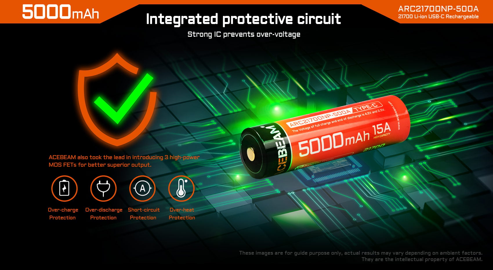 ACEBEAM 21700 5000mAh akku