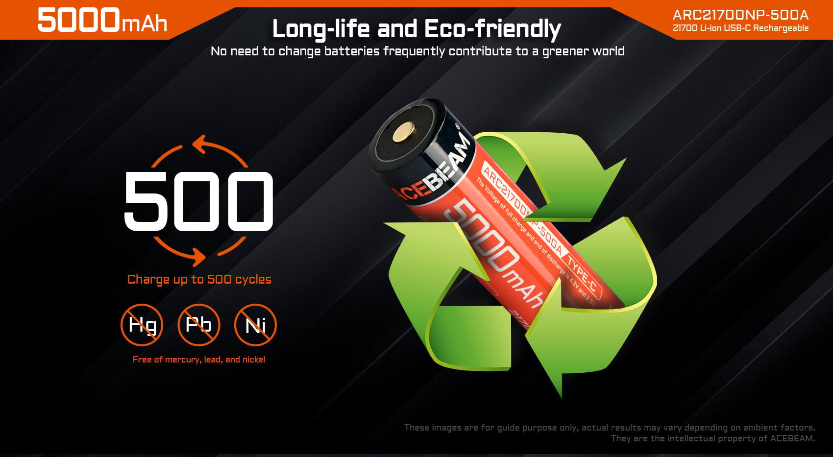 ACEBEAM 21700 5000mAh akku