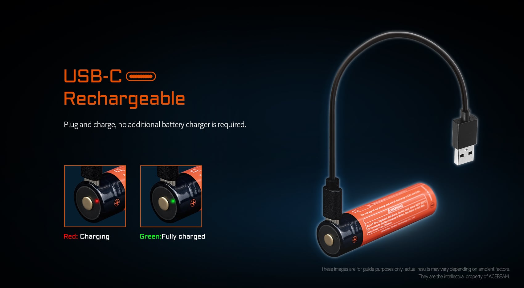 ACEBEAM 18650 3000mAh akku