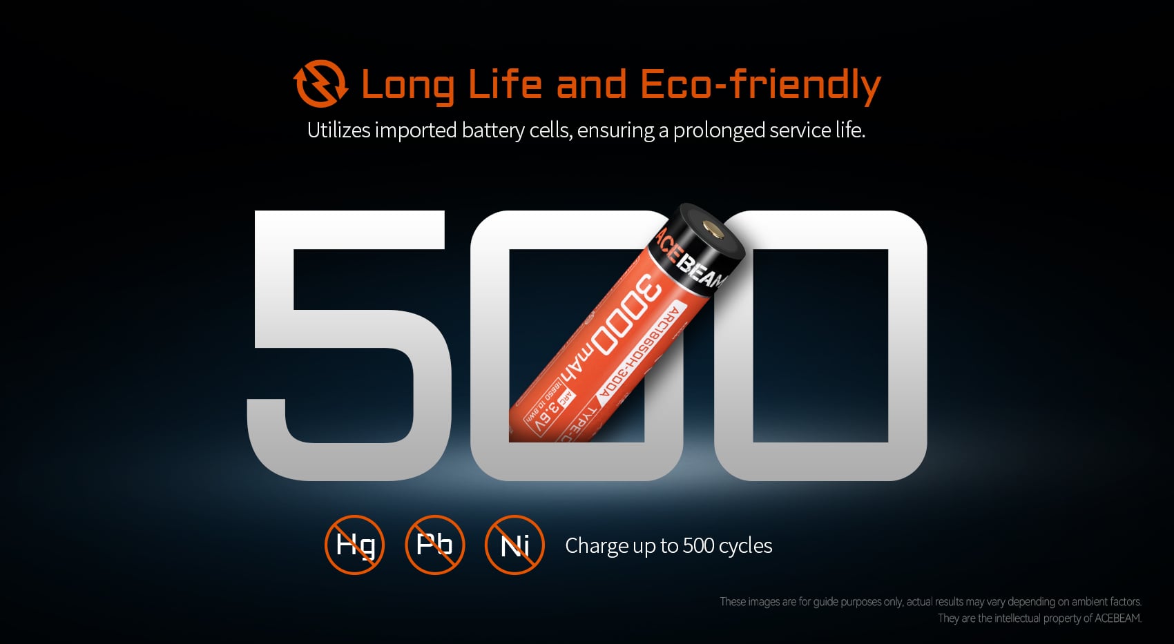 ACEBEAM 18650 3000mAh akku