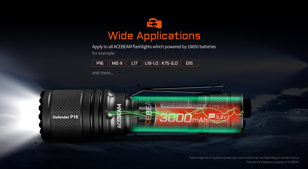 ACEBEAM 18650 3000mAh akku
