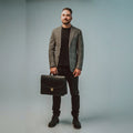 Leather Briefcase No. 99 - Black