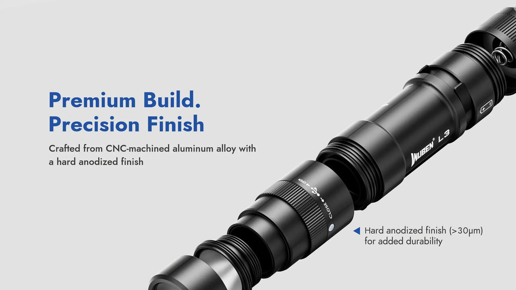 Wuben L3 - 3000lm EDC Tactical Flashlight