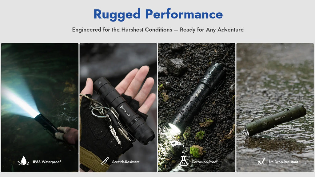 Wuben L3 - 3000lm EDC Tactical Flashlight