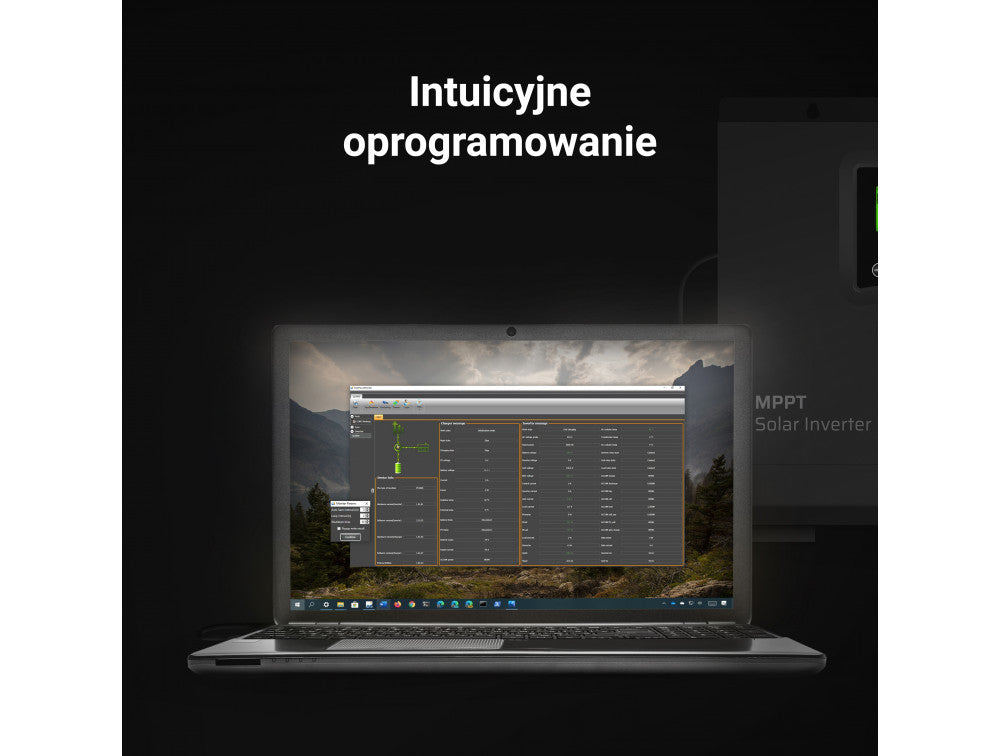 Aurinkoinvertteri Off Grid MPPT Green Cell 48V 3000VA/3000W – Puhdas siniaalto