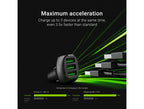 Green Cell 54W 3xUSB 18W autolaturi Ultra Charge -pikalataustekniikalla