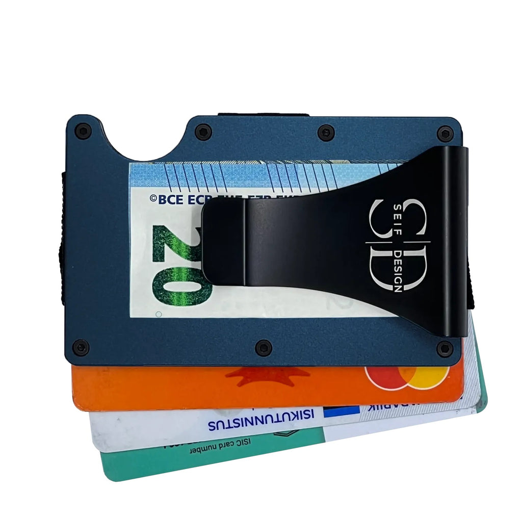 Lite Blue - Card Holder with RFID Blocking