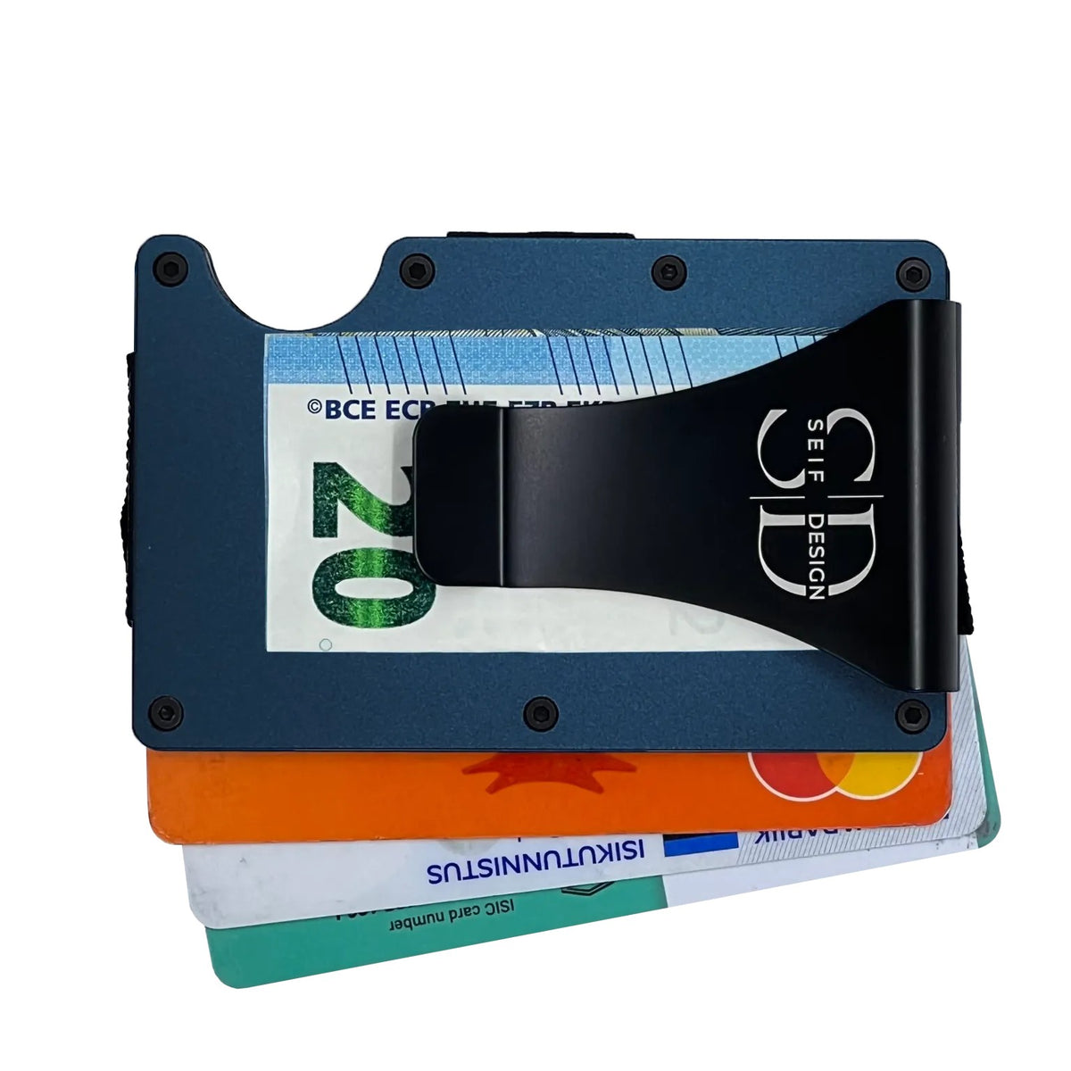 Lite Blue - Card Holder with RFID Blocking