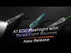 ACEBEAM K1 + Laser ja UV-valo