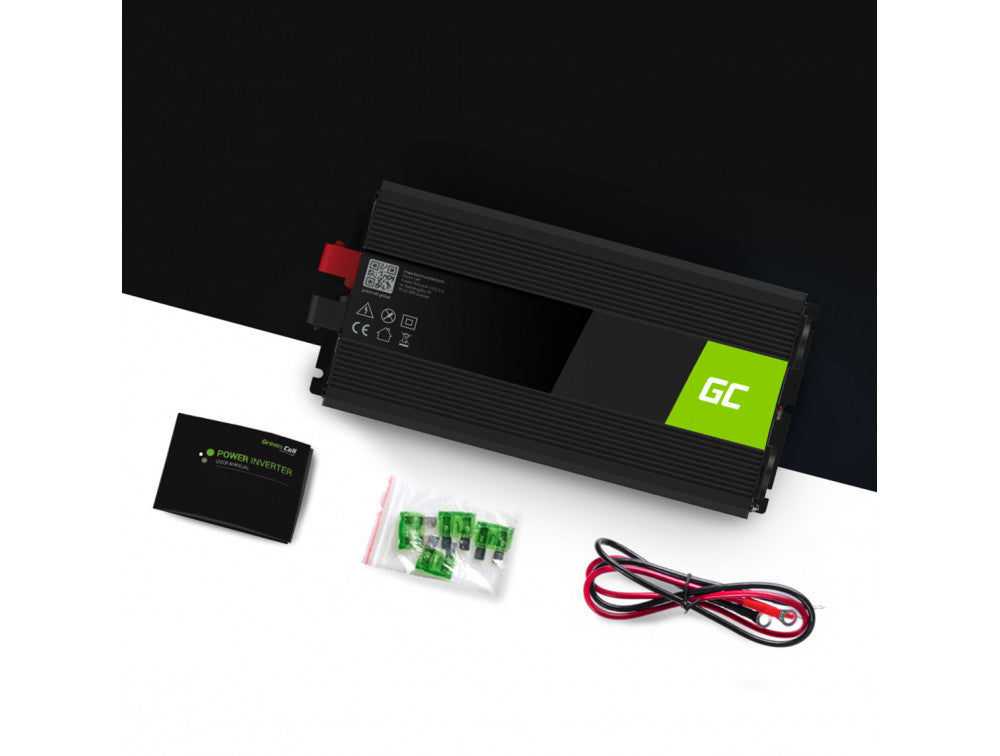 Green Cell Invertteri 24V 3000W / 6000W Puhdas Siniaalto