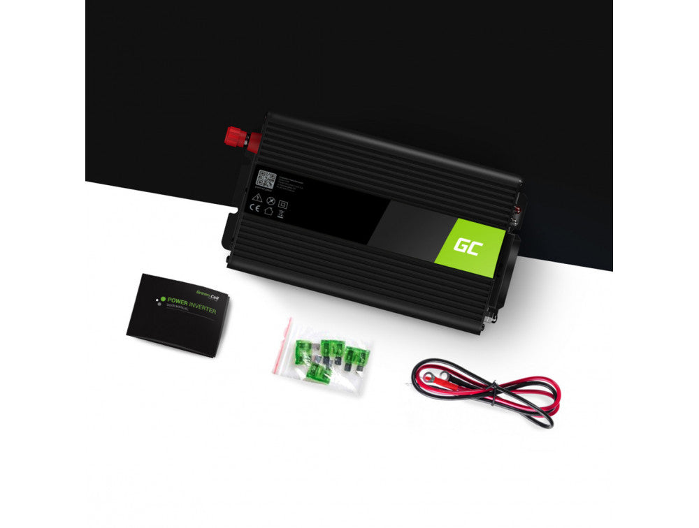 Green Cell Invertteri 12V 1000W / 2000W